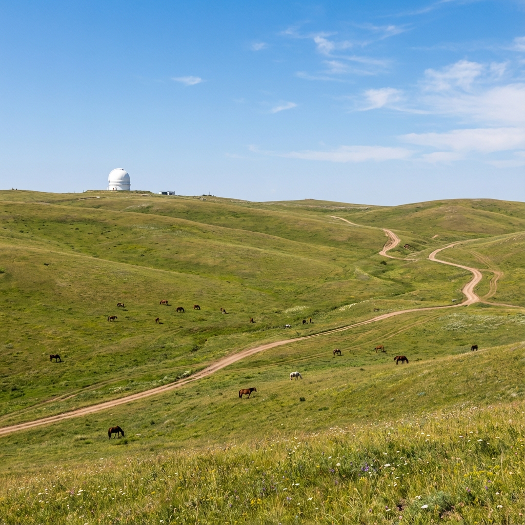 아씨 고원 도착
